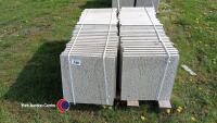 Pallet of approx 70 light Grey paving slabs, 450mm x 450mm