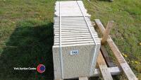 Half Pallet of approx 34 light Grey paving slabs, 450mm x 450mm