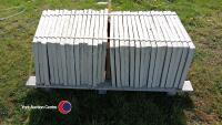 Half Pallet of approx 34 light Grey paving slabs, 450mm x 450mm - 2