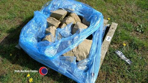 Pallet of drystone top stones