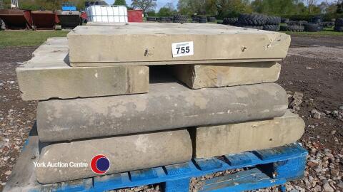 Reclaimed Yorkstone cornice stones