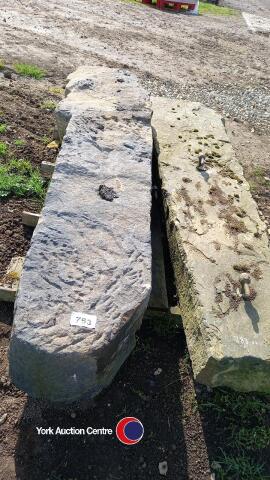 2 x stone gate posts