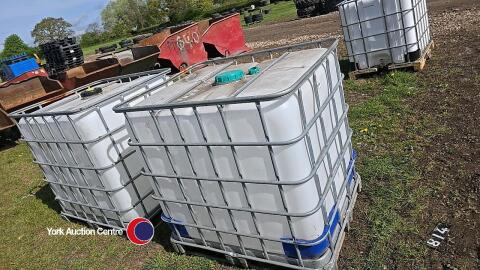 2 x 1000L IBCs