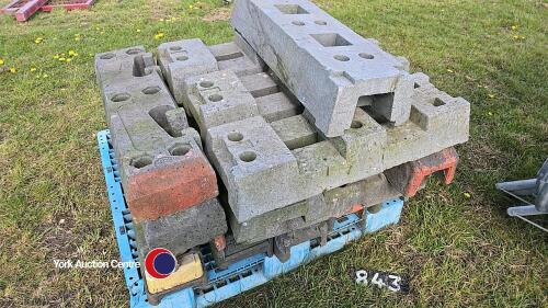 Pallet of Heras fencing feet