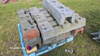 Pallet of Heras fencing feet