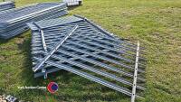 Palisade galvanised security fence panels, 5 sections - 2