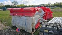 14 x 6ft x 3ft plastic site or road barriers - 3