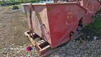 Heavy duty wide forklift tip skip - 2