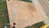 Steel road plate