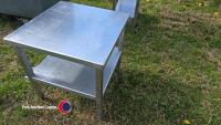 Stainless steel table