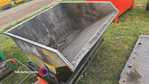 Stainless steel tipping skip