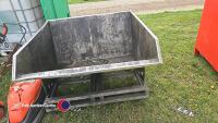 Stainless steel tipping skip - 2