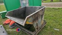 Stainless steel tipping skip - 3