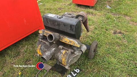 Spate petrol induced flow pump on wheels