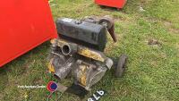 Spate petrol induced flow pump on wheels