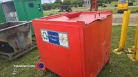 Large orange stillage with sliding lockable top - 2