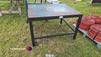 Metal work bench, H 750mm x L 1200mm x W 1000mm - 2