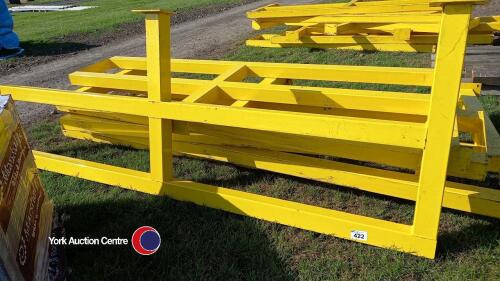 6 x steel barriers