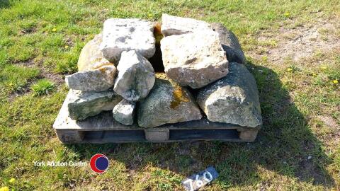 Limestone wall tops