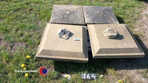 Stone wall post tops