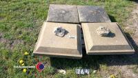 Stone wall post tops
