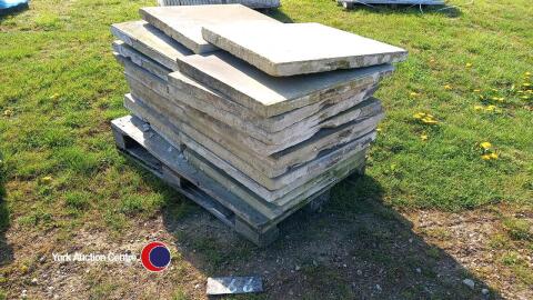 Pallet of stone flags