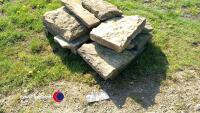 Pallet of limestone flags