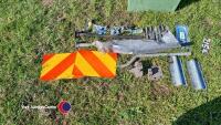 Selection of trailer mudguard brackets, latches, pins - 2