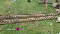 Set of metal car ramps