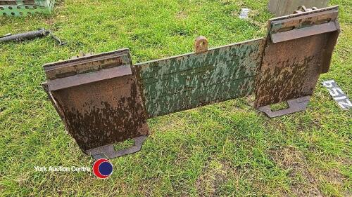 Bobcat skidsteer back plate to fit Ritchie yard scraper