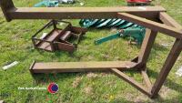 Tractor safety frame