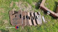 10 x Tractor front end weights, 40kg each - 2