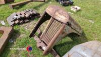 Grey Massey Ferguson bonnet with part of axle attached - 2