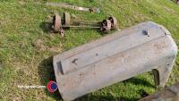 Grey Massey Ferguson bonnet, part of - 3