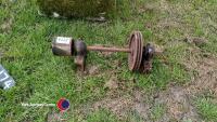 Pulley drive, flat belt to V belt