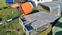 Checker plate, 2 drawer tool storage box - 3