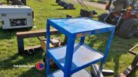 Blue workshop trolley - 2
