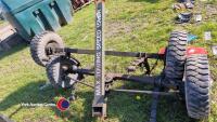 Pair of sprung axles