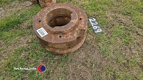2 x wheel weights, ex MF combine