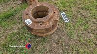 2 x wheel weights, ex MF combine