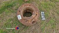 2 x wheel weights, ex MF combine - 2