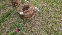 2 x wheel weights, ex MF combine - 3