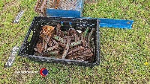Cultivator points with some fasteners
