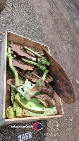 Pallet of Dowdeswell plough parts