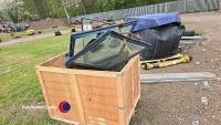 Pair Ford tractor cab doors and cab glass parts - 3