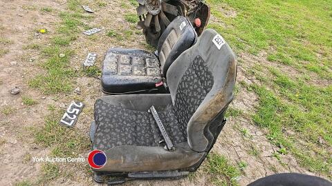 Forklift tractor seat