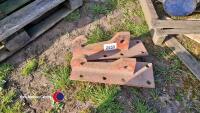 Loader attachment brackets, possibly Tanco