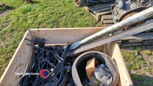 Box of various Kverneland and Vicon new grassland equipment spares