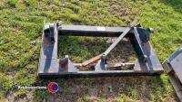 Cherry Products adaptor plate to fit JCB bucket on to Euro fit loader.