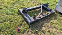 Cherry Products adaptor plate to fit JCB bucket on to Euro fit loader. - 2